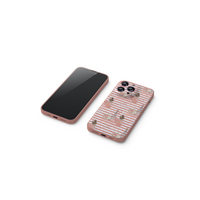 French Aesthetic Girl Stripe Case