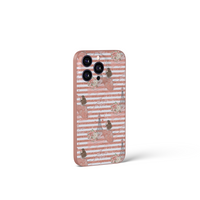 French Aesthetic Girl Stripe Case