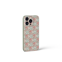 French Aesthetic Flower Stripe Case
