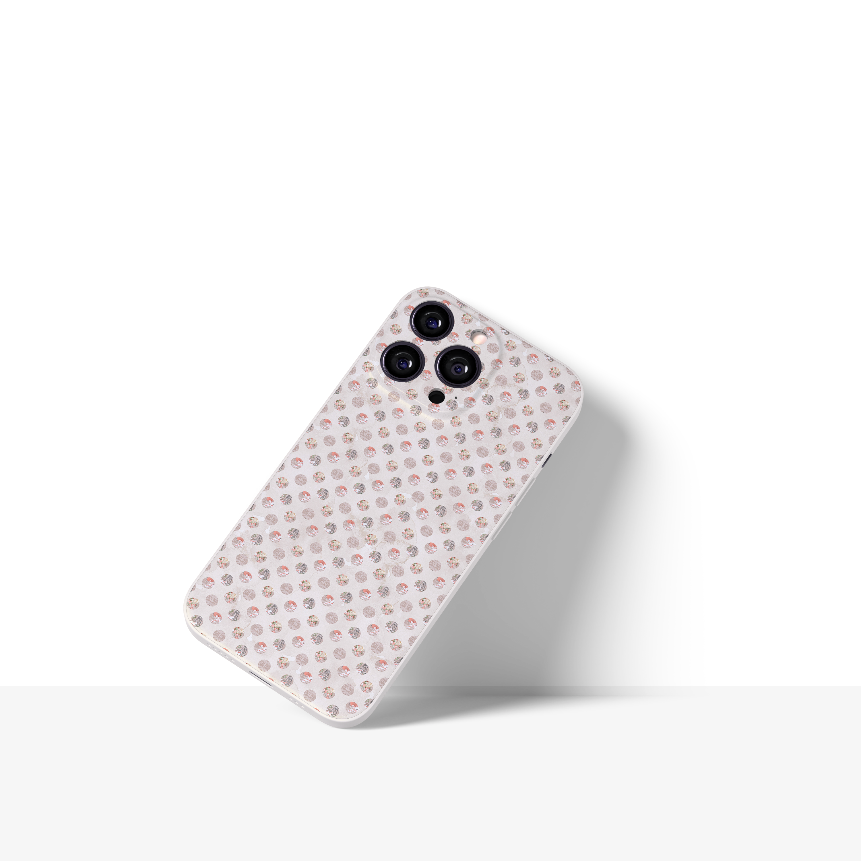 French Aesthetic Dot Pattern Case