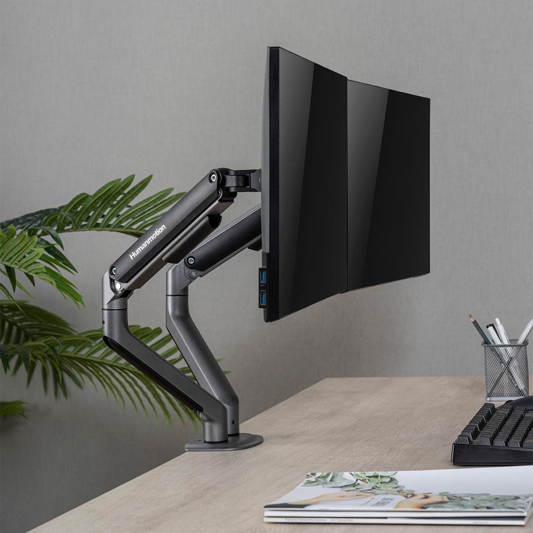 Humanmotion T6 Pro Dual Monitor Arm
