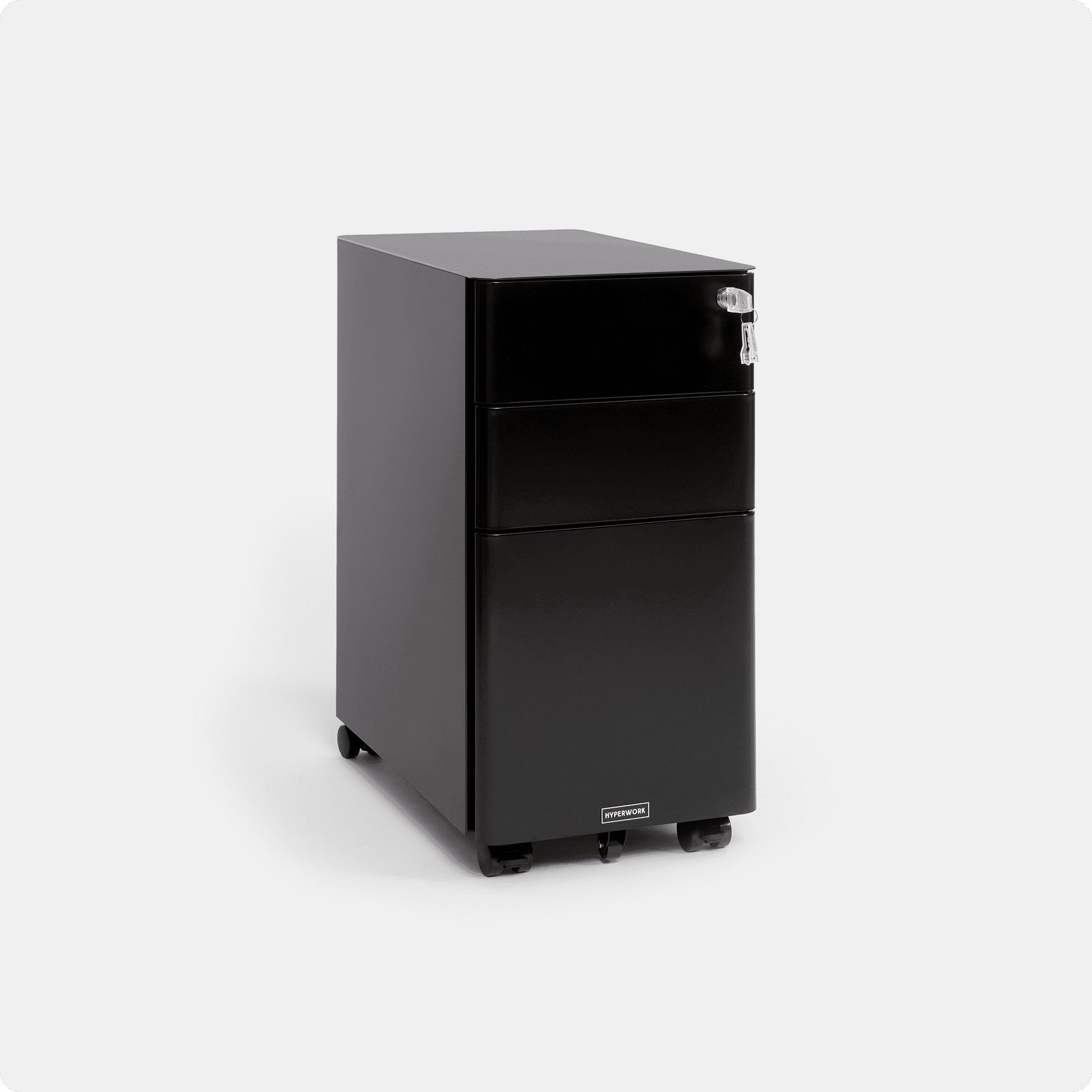 HyperWork Ivy Slim Mobile Steel Cabinet | MC02