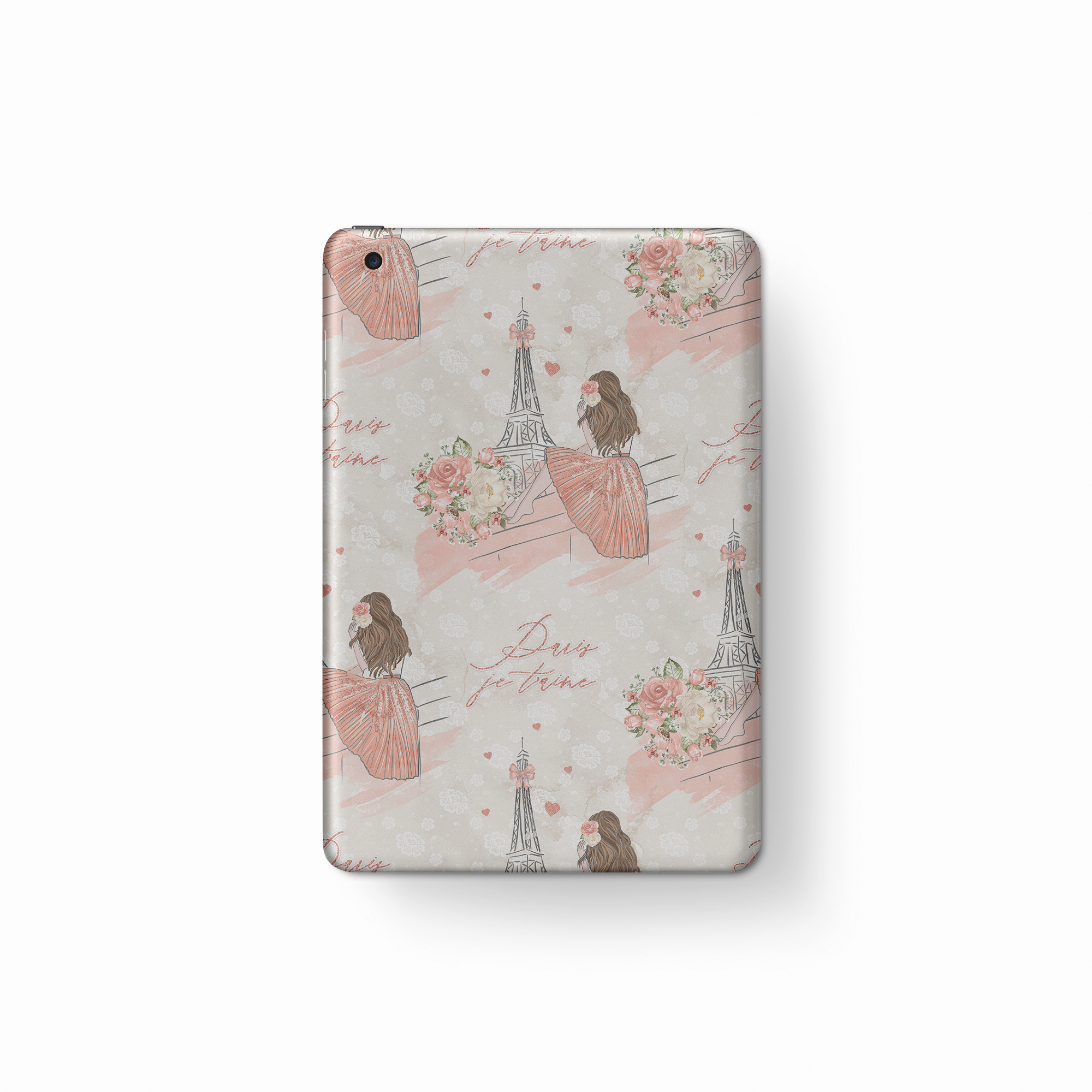 French Aesthetic Girl Tablet Case