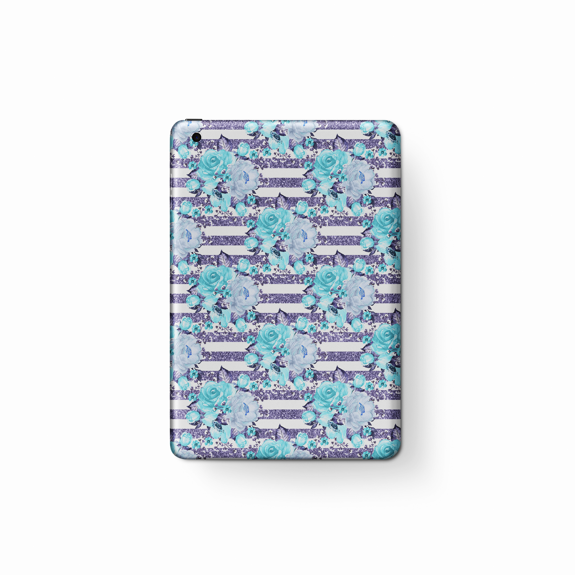 French Aesthetic Flower Stripe Tablet Case