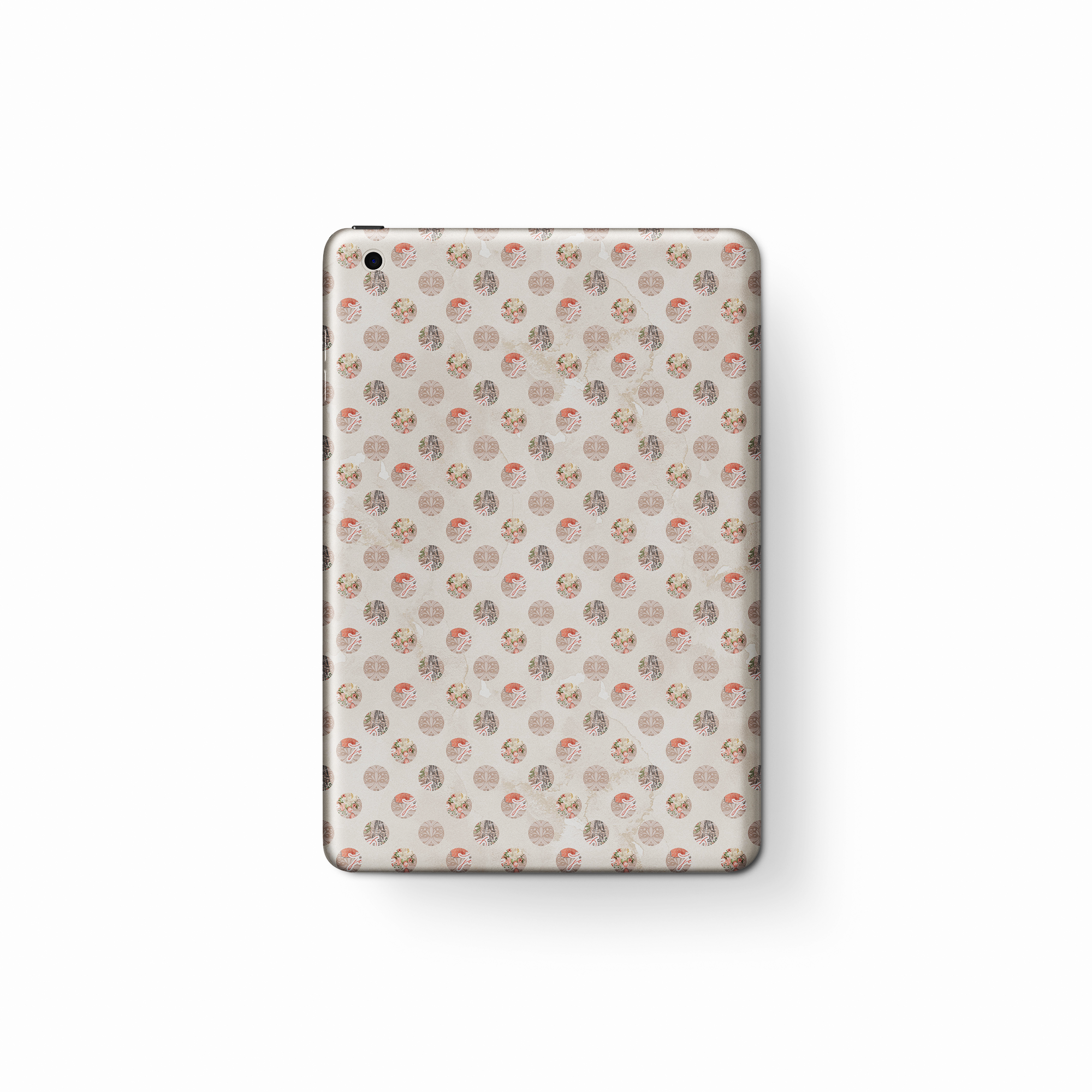 French Aesthetic Dot Pattern Tablet Case
