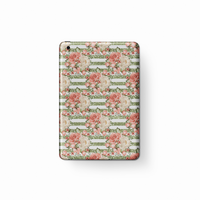 French Aesthetic Flower Stripe Tablet Case