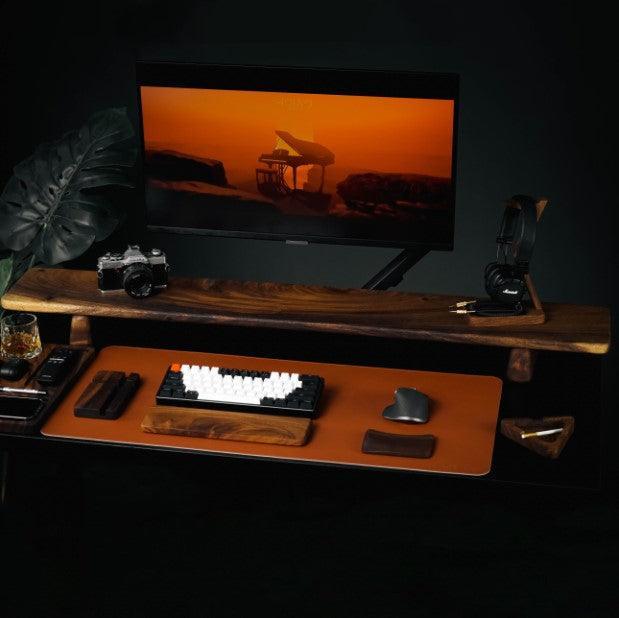 Acacia Wood Desk Shelf