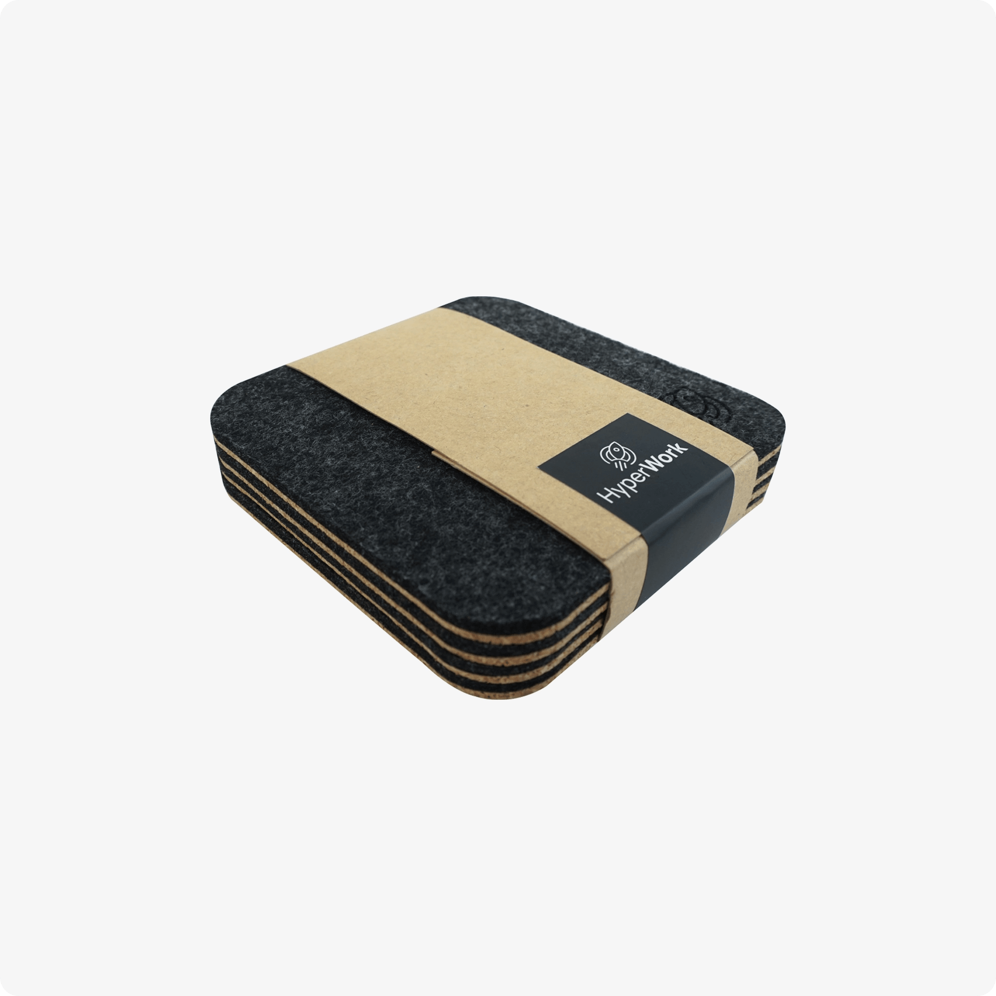 Premium Felt/Oak Coasters