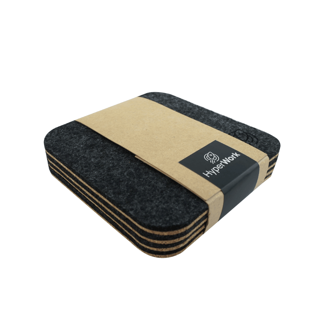 Premium Felt/Oak Coasters