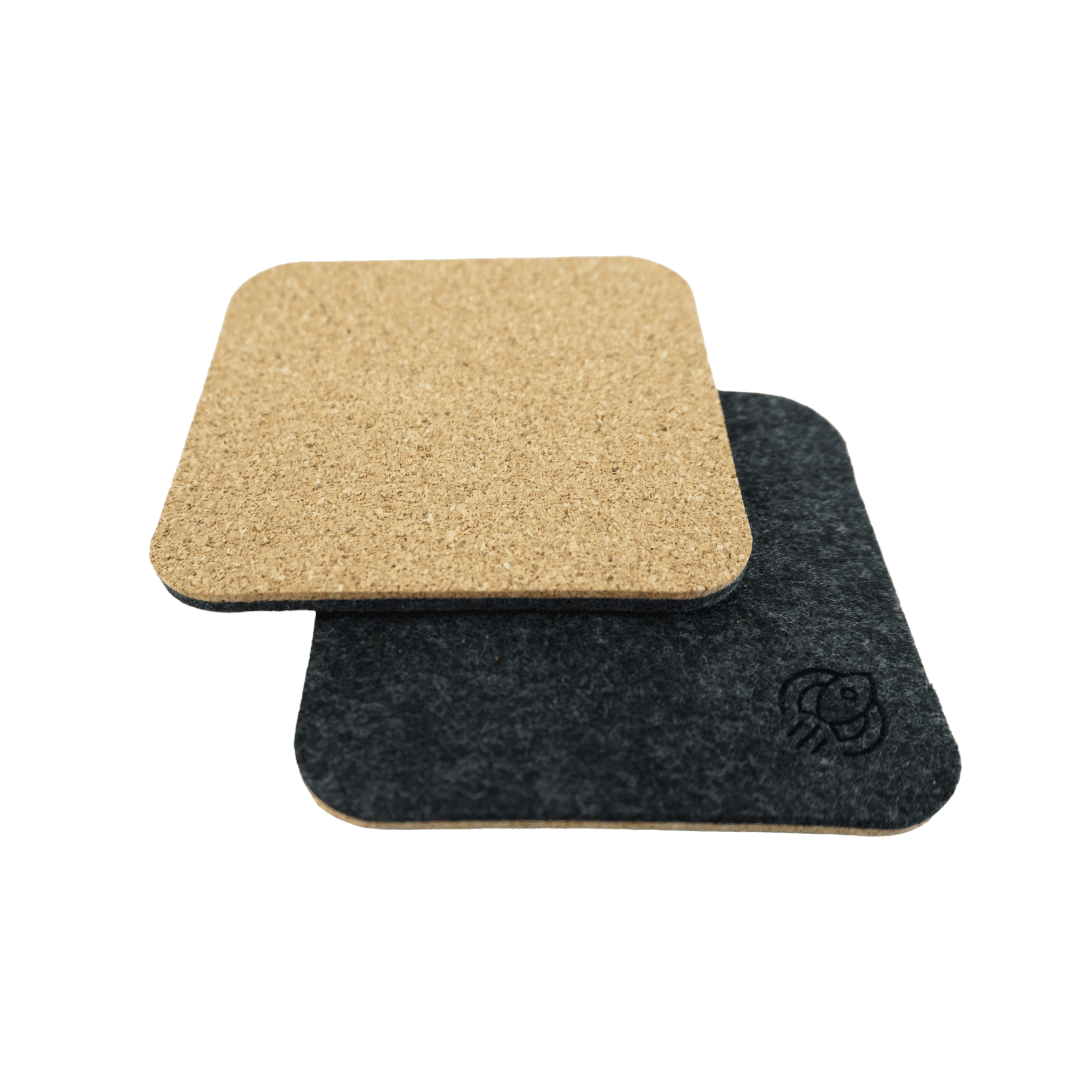 Premium Felt/Oak Coasters