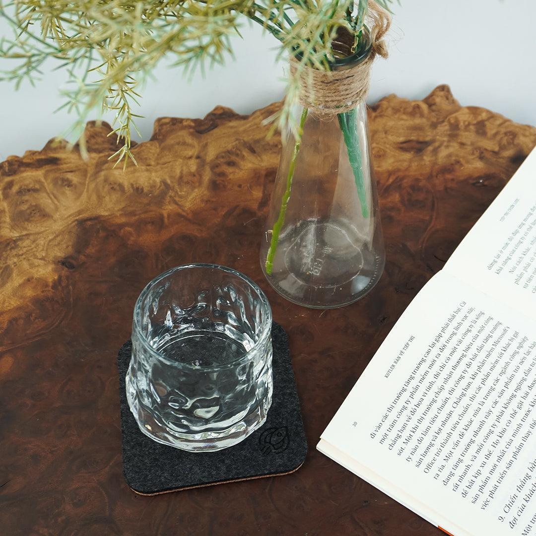 Premium Felt/Oak Coasters